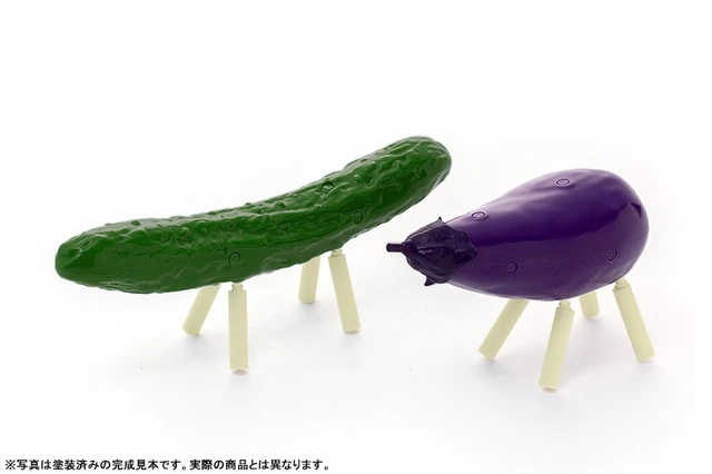 Alt view image 3 of 6 - Japan Spirit Animal Plastic Model Cucumber and Eggplant 1/1 Plastic Model