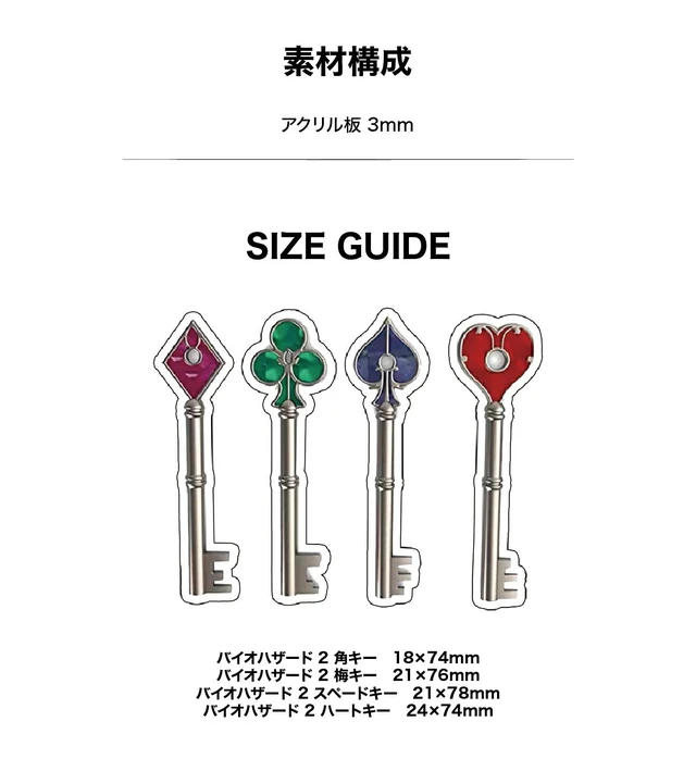 Alt view image 5 of 5 - Japan Resident Evil 30th Anniversary Keychain
