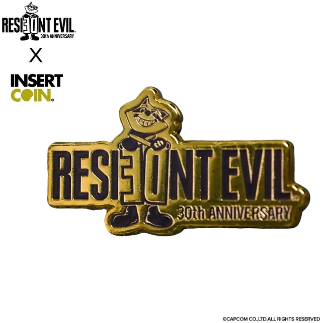 Main image of Japan Resident Evil 30th Anniversary Pin Badge Raccoon Official Goods