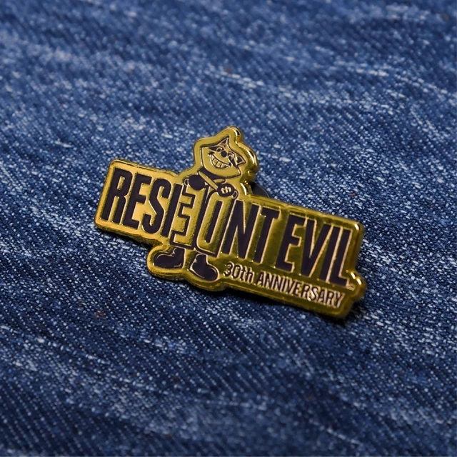 Alt view image 2 of 6 - Japan Resident Evil 30th Anniversary Pin Badge Raccoon Official Goods