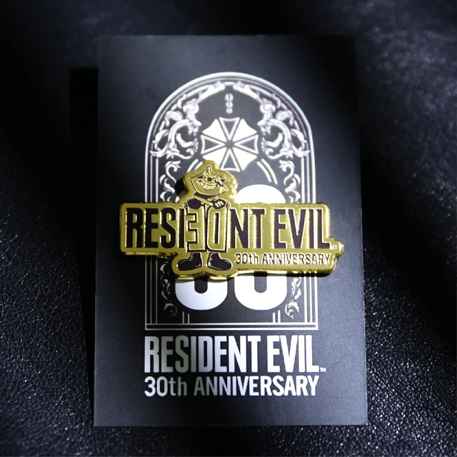 Alt view image 4 of 6 - Japan Resident Evil 30th Anniversary Pin Badge Raccoon Official Goods
