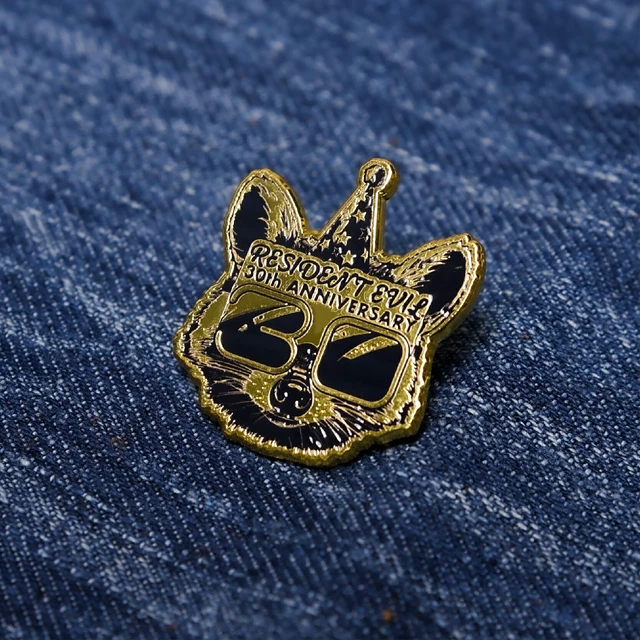 Alt view image 2 of 5 - Japan Resident Evil 30th Anniversary Mr. Raccoon Pin Badge