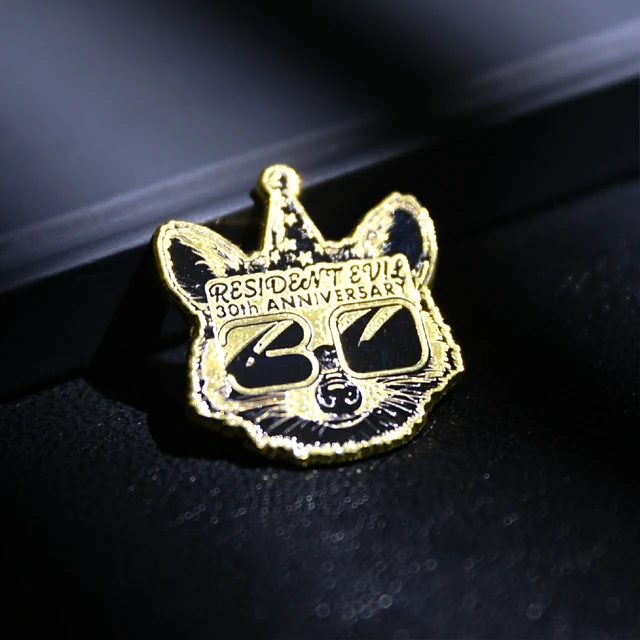 Alt view image 3 of 5 - Japan Resident Evil 30th Anniversary Mr. Raccoon Pin Badge
