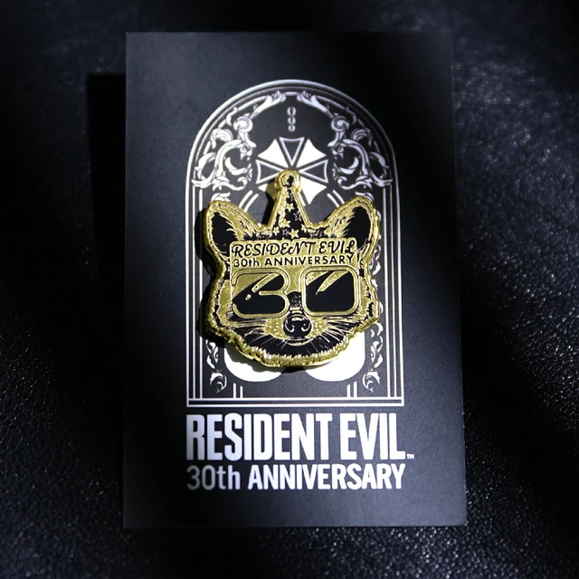 Alt view image 5 of 5 - Japan Resident Evil 30th Anniversary Mr. Raccoon Pin Badge