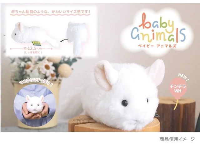 Alt view image 2 of 2 - Baby Animals Plush S Chinchilla WH