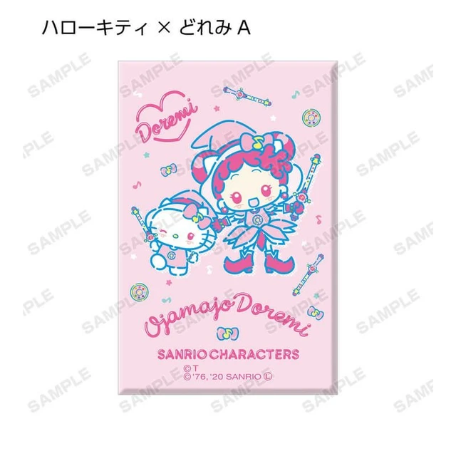 Alt view image 2 of 7 - Ojamajo Doremi x Sanrio Characters Trading Can Magnet 12-Piece BOX