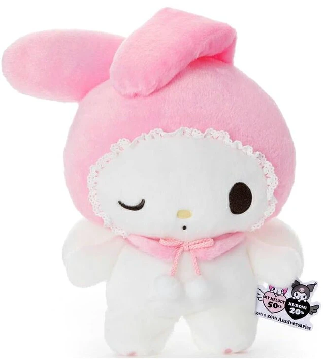 Main image of My Melody Gimmick Plush Pyokorin 50th Anniversary Sanrio
