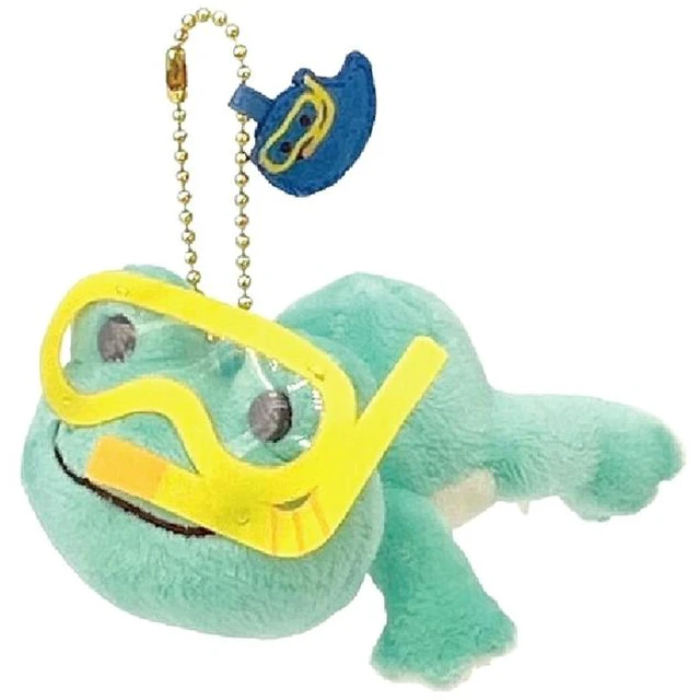 Main image of Pickles the Frog Mascot Sea Friends Snorkel Plush Keychain