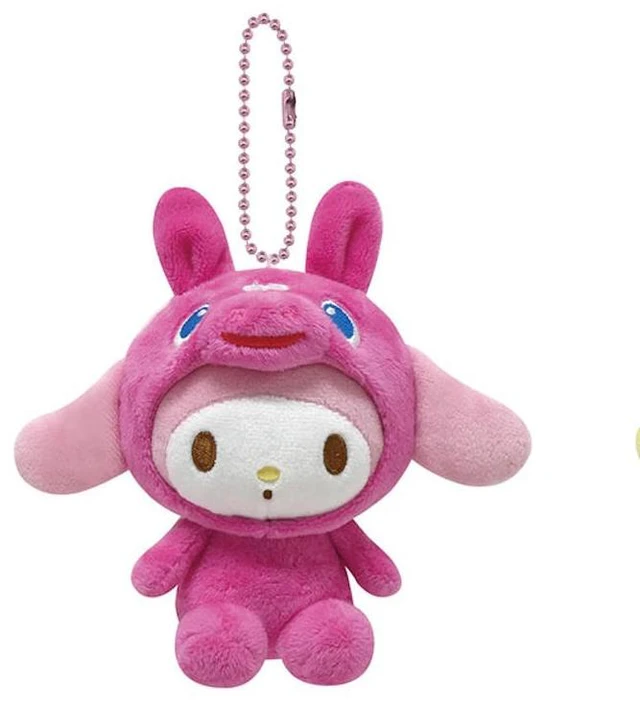 Main image of My Melody Ball Chain Mascot Plush Die-cut Accent Rody x Sanrio Characters