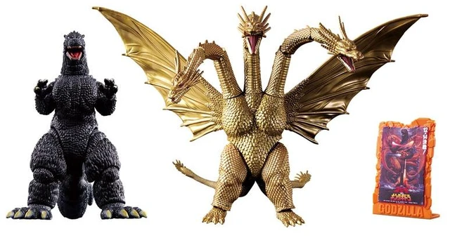 Alt view image 2 of 2 - Godzilla (1991) & King Ghidorah (1991) Battle Set Godzilla Action Figure