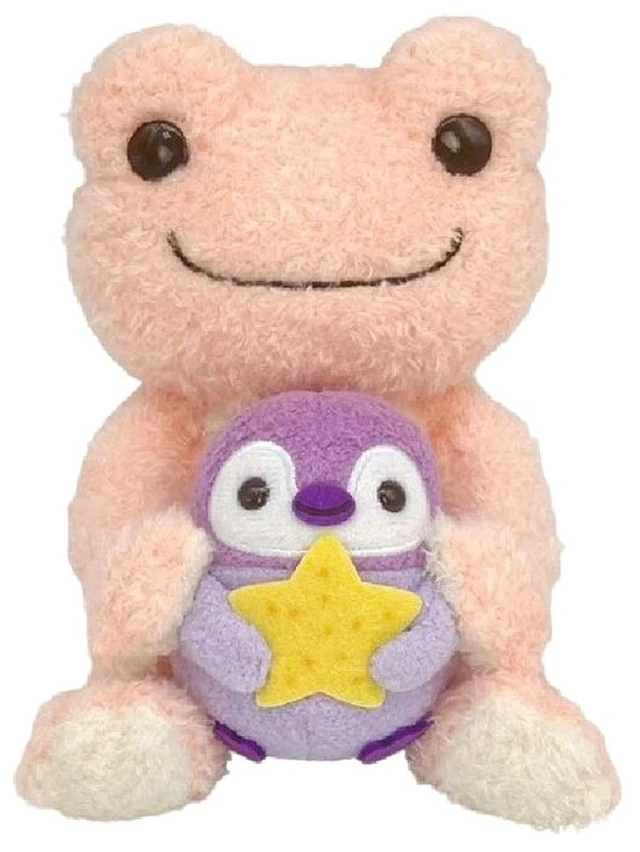 Main image of Pickles the Frog Plush S Sea Friends Pair Pink Penguin