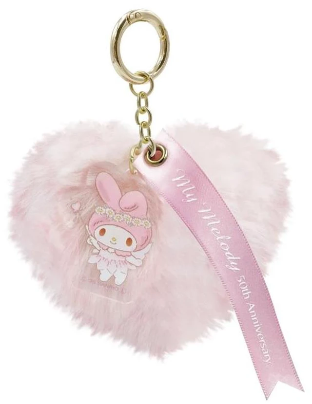 Main image of My Melody Fur Charm Anniversary Fairy My Melody 50th & Kuromi 20th