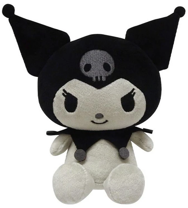 Main image of Kuromi Plush Toy Monochrome Sanrio