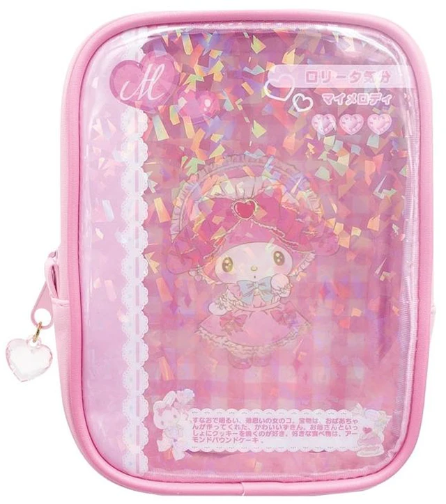 Main image of My Melody Glitter Card-Style Window Pouch Sanrio Characters