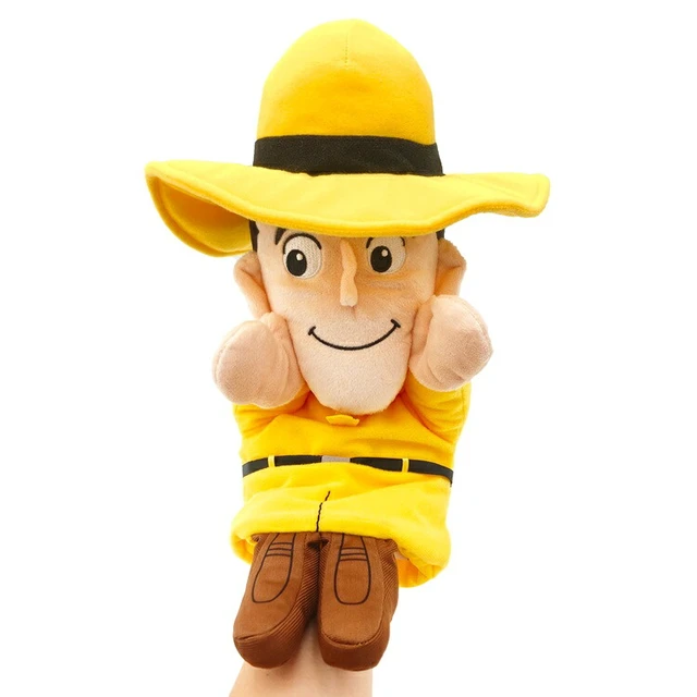 Alt view image 3 of 4 - Curious George Hand Puppet The Man with the Yellow Hat
