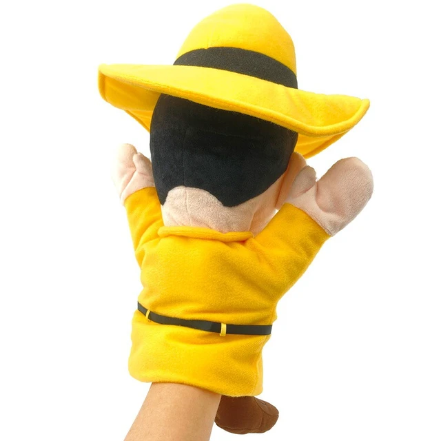 Alt view image 4 of 4 - Curious George Hand Puppet The Man with the Yellow Hat