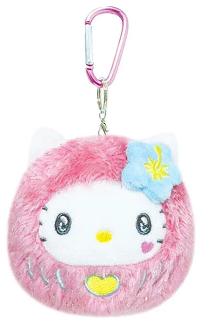 Main image of Hello Kitty Daruma Series Mascot with Carabiner Sanrio