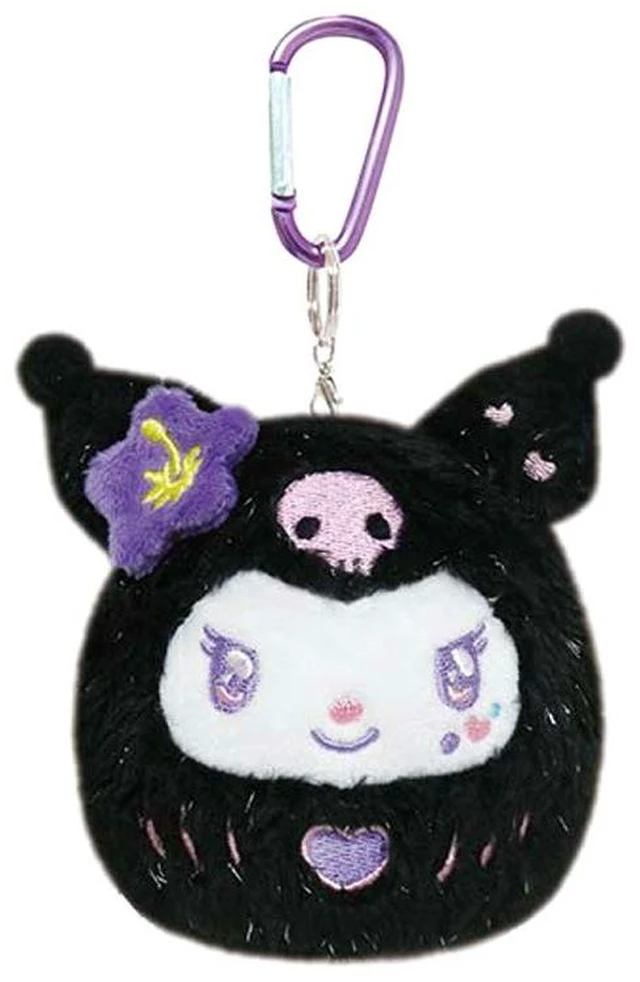 Main image of Kuromi Daruma Series Mascot with Carabiner Sanrio
