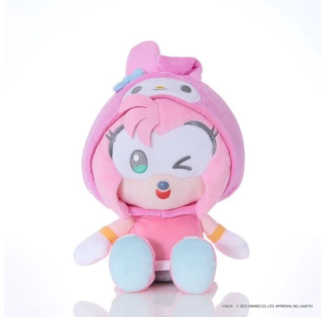 Main image of Japan Sonic & Friends Sanrio Characters Plush M Amy x My Melody