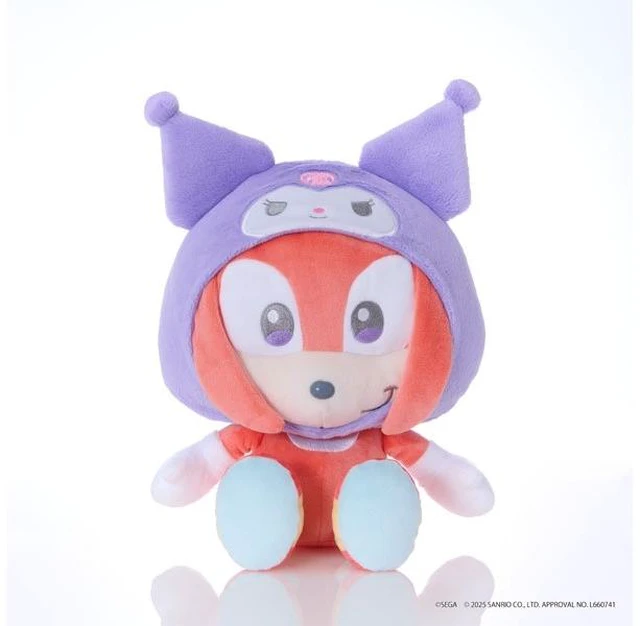 Main image of Japan Knuckles x Kuromi Plush M - SONIC & FRIENDS / Sanrio Characters