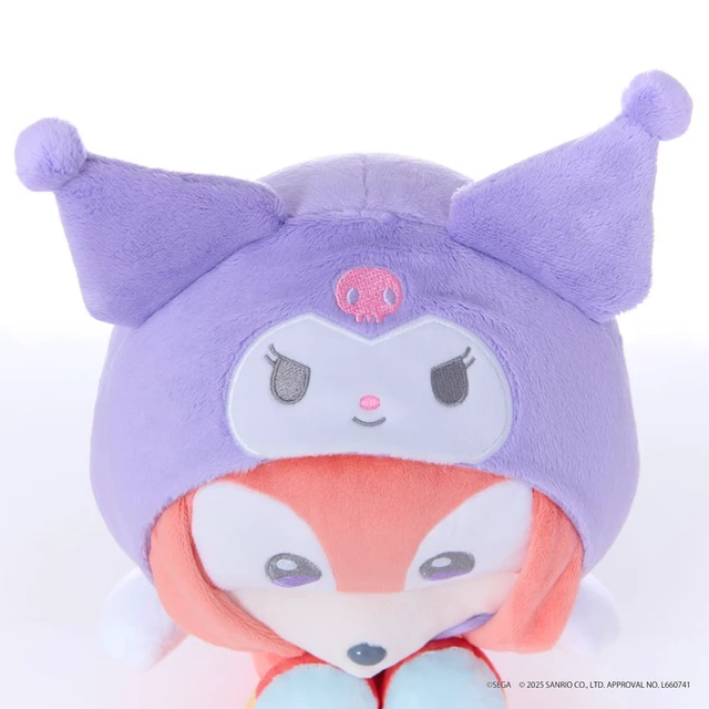 Alt view image 4 of 5 - Japan Knuckles x Kuromi Plush M - SONIC & FRIENDS / Sanrio Characters