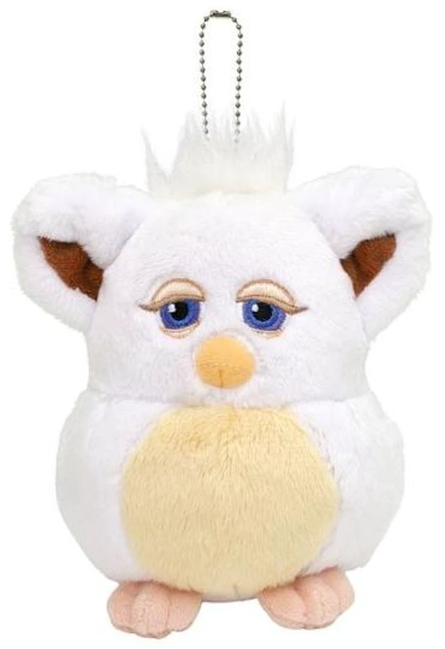 Main image of Japan Furby Plush Keychain I Marshmallow