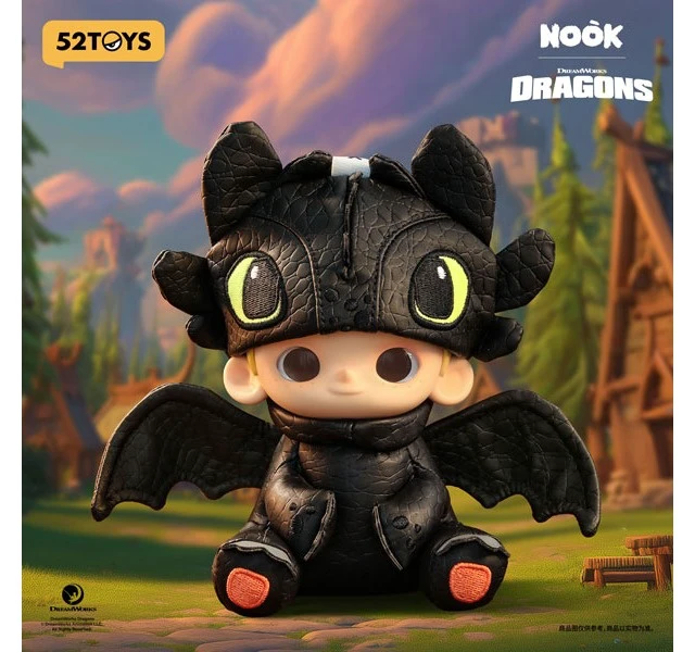 Main image of Japan NOOK & How to Train Your Dragon Toothless Plush Keychain Limited