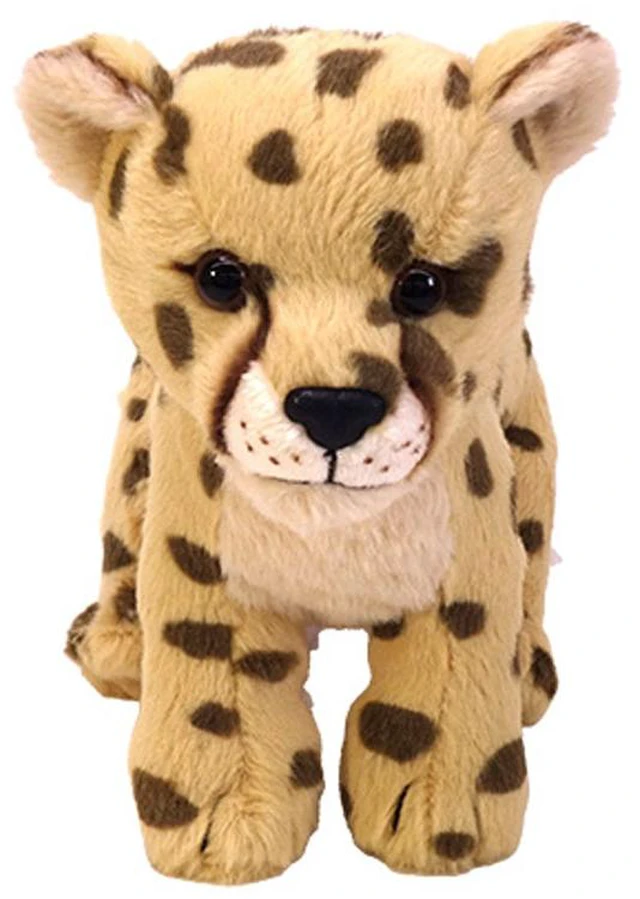 Main image of WILD LIFE ANIMALS Fluffy Plush Cheetah Sitting