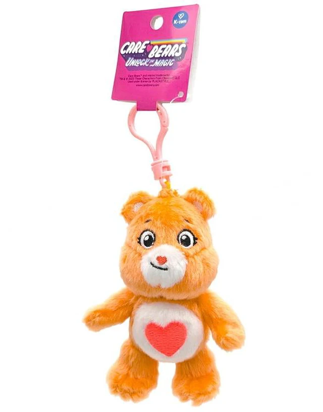 Main image of Care Bears Tenderheart Bear Clip Mascot Plush Keychain