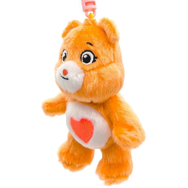 Alt view image 2 of 3 - Care Bears Tenderheart Bear Clip Mascot Plush Keychain