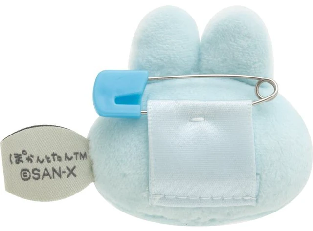 Alt view image 2 of 3 - Pokantotan Plush Badge Rabbit Blue