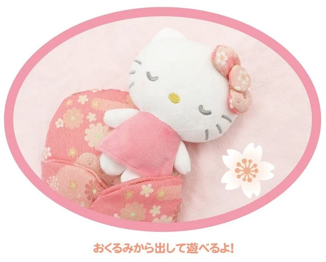 Alt view image 2 of 2 - Hello Kitty Swaddle Mascot Japanese Pattern L Sanrio