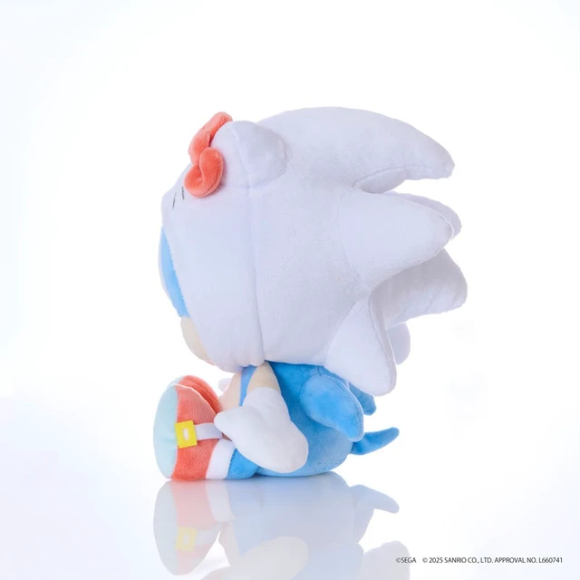 Alt view image 2 of 5 - Japan Sonic & Friends Sanrio Characters Plush M Sonic x Hello Kitty