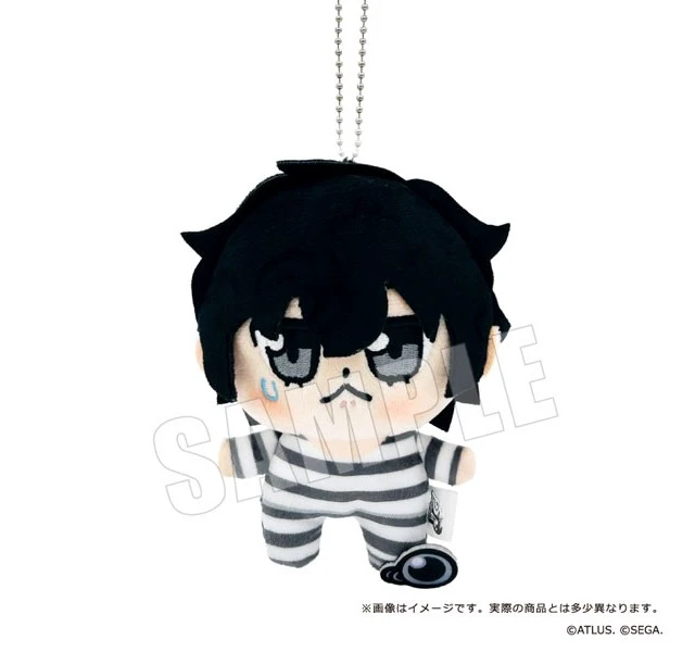 Main image of Japan Persona 5 The Royal - Protagonist x Bukubu Plush Mascot 04. Guts Rank 1