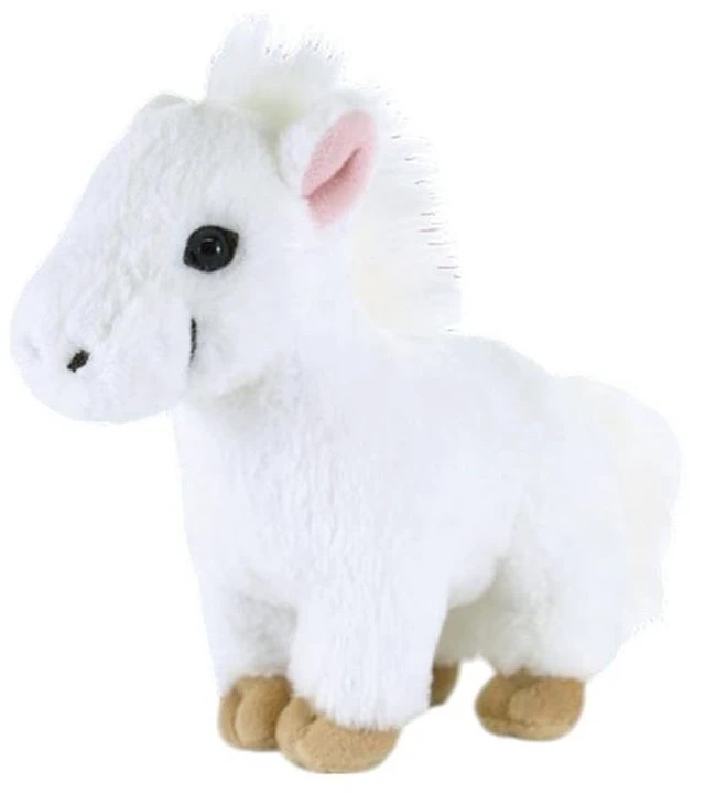 Main image of Fluffies Plush S Horse White