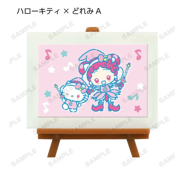 Alt view image 2 of 7 - Ojamajo Doremi x Sanrio Characters Trading Mini Art Frame 12-Pack BOX