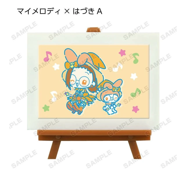 Alt view image 3 of 7 - Ojamajo Doremi x Sanrio Characters Trading Mini Art Frame 12-Pack BOX