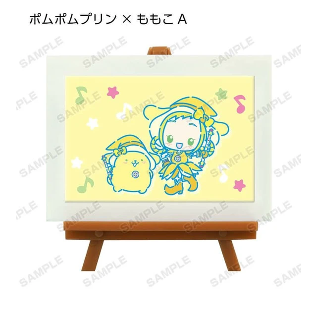 Alt view image 6 of 7 - Ojamajo Doremi x Sanrio Characters Trading Mini Art Frame 12-Pack BOX