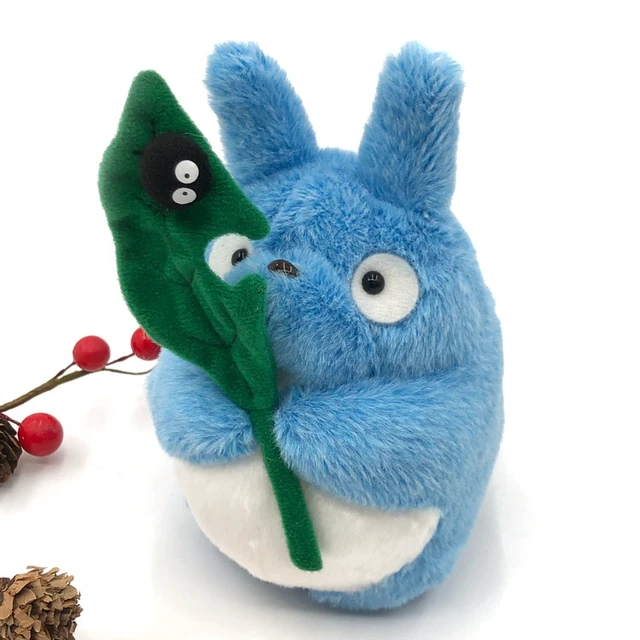 Main image of My Neighbor Totoro Fluffy Beanbag M Medium Totoro & Soot Sprite