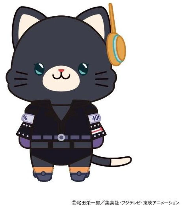 Main image of Japan ONE PIECE Egghead Arc with CAT Eye Mask Plush Keychain Robin