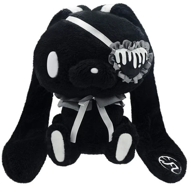 Main image of Japan All Purpose Bunny Palm-Sized Sitting Plush BLACK Eye Patch ver.