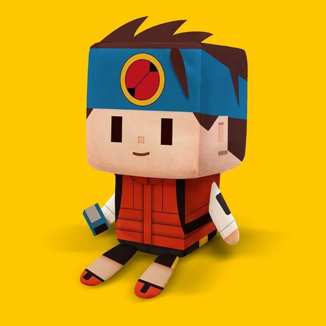 Alt view image 2 of 2 - Japan VOXENATION Plush Mega Man Battle Network Lan Hikari