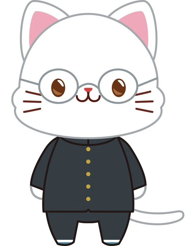 Alt view image 3 of 3 - Japan Shinpachi Shimura 3-Z withCAT Plush Keychain
