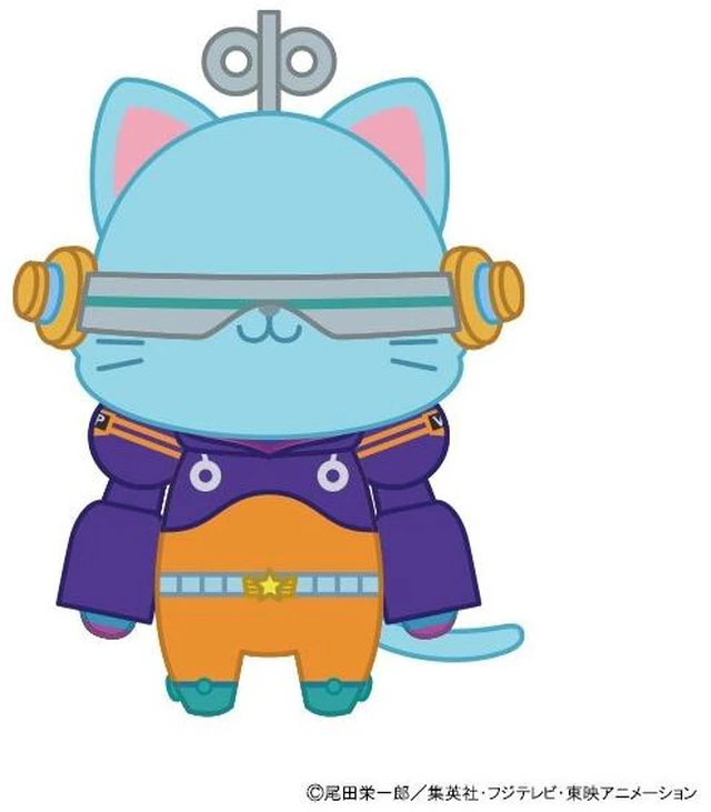 Main image of Japan Franky Plush Keychain with Cat Eyemask: ONE PIECE Egghead Arc