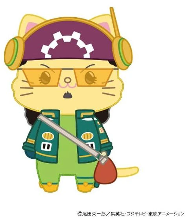Main image of Japan ONE PIECE Egghead Arc with CAT Eye Mask Plush Keychain Usopp