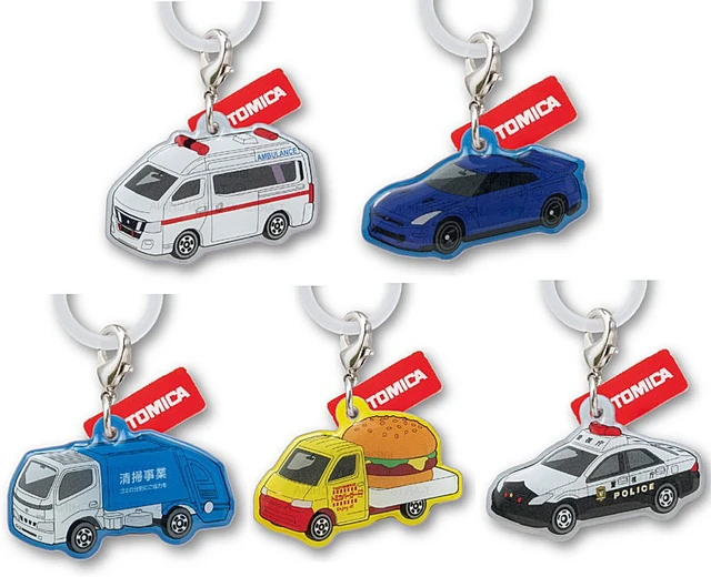 Alt view image 2 of 2 - Tomica Pukkuri Mejirushi Gacha Charm Complete 5-Set