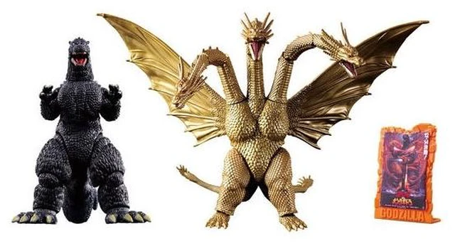 Japan Godzilla Action Figure Godzilla vs. King Ghidorah Battle Set ...