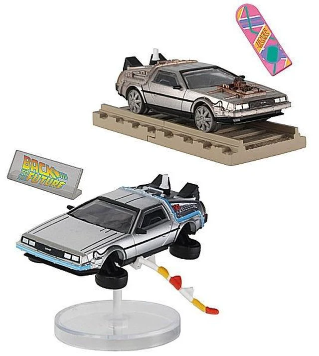 Main image of Hobby Gacha Back to the Future DeLorean SECOND EDITION Set of 2