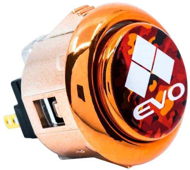 Alt view image 5 of 7 - Japan ARCADE SHOCK Sanwa Denshi EVO Parts 2024 Metallic Copper - 24mm Button