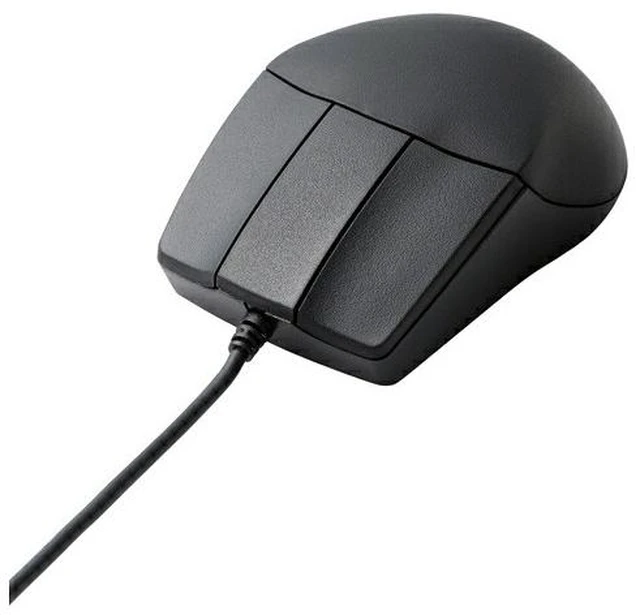 Main image of Japan ELECOM M-CAD01UBBK Black 3D-CAD Wired 3-Button Mouse Black